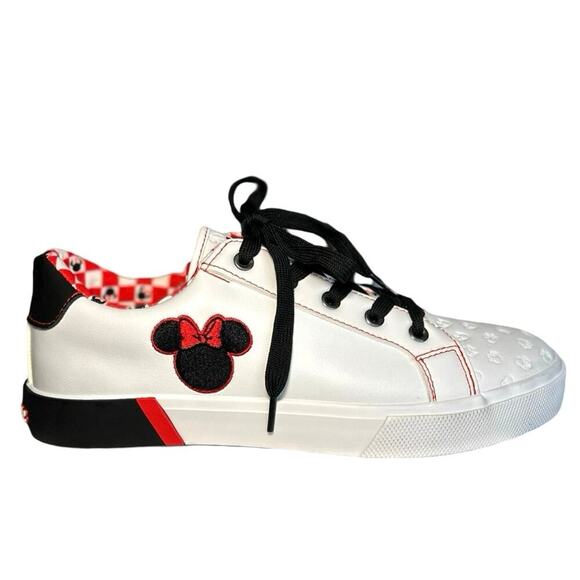 NWT Ground Up Women’s Minnie Mouse Lace Up Sneakers White Size 9 - Picture 4 of 9